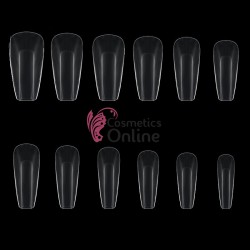 Tipsuri Geometry Square 504 bucati fara bordura Transparente TPS15